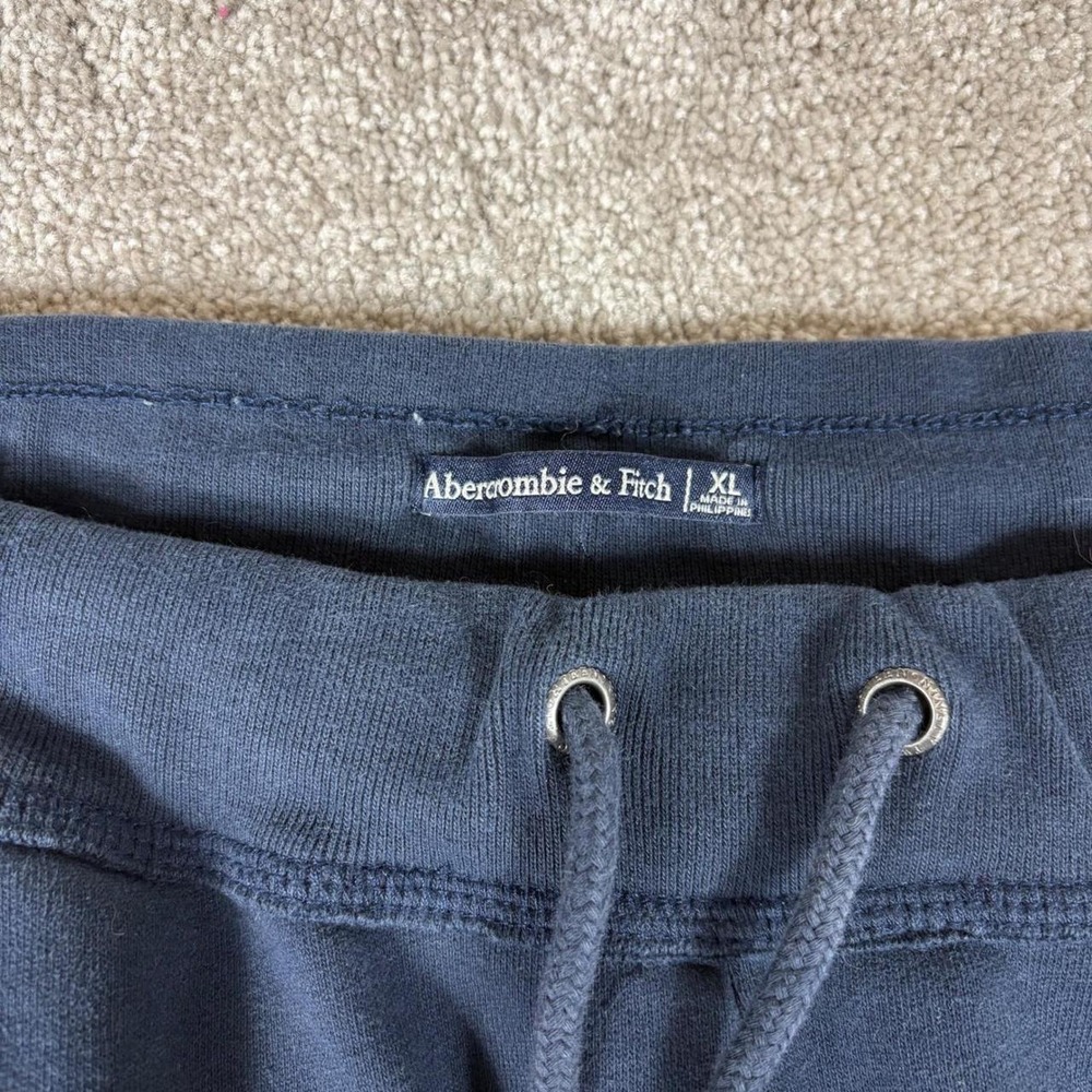 Abercrombie & Fitch Navy Blue 5th Avenue NYC Sweatpants XL American Flag Joggers - Picture 4 of 8
